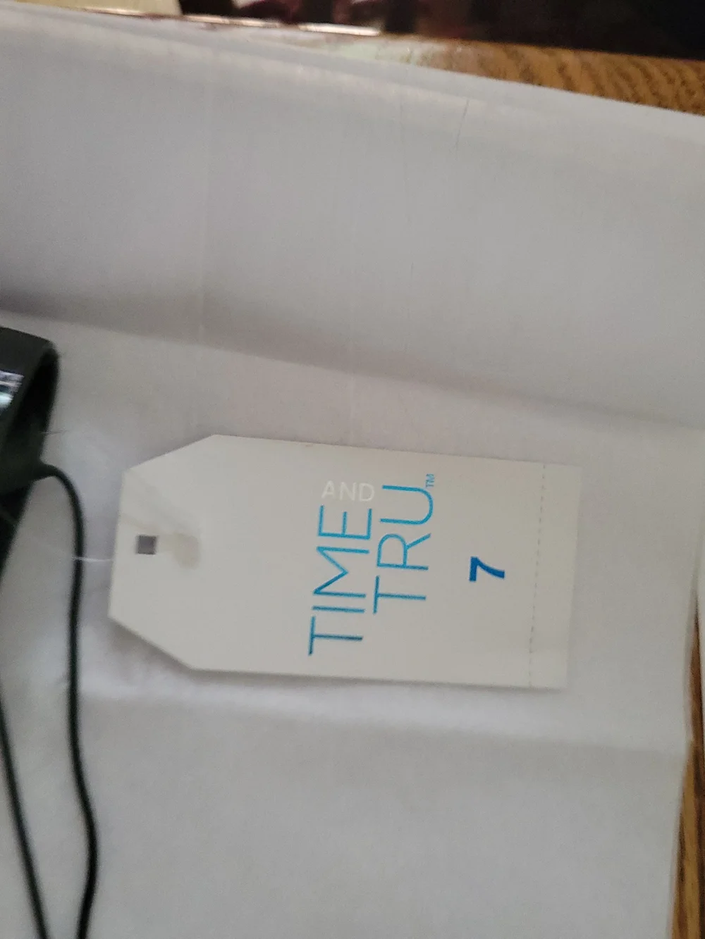 Time and Tru Black Glossy Rain Boots